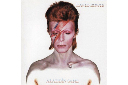 Portada del disco 'Aladdin Sane' de David Bowie.