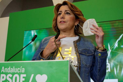 La secretaria general del PSOE en Andalucía, Susana Díaz. JULIO MUÑIZ