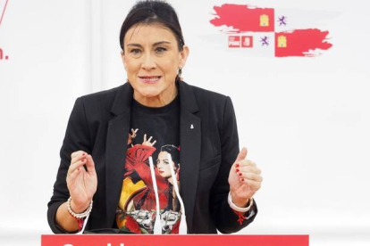 Ana Sánchez, secretaria de Organización del PSOE y aspirante a presidir las Cortes de Castilla y León. R. GARCÍA