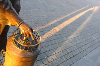 Barquillero de la plaza del Ayuntamiento de Ponferrada