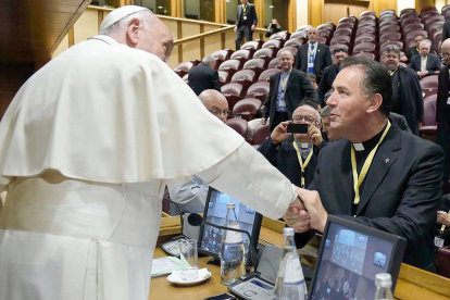 El papa Francisco y Ángel Fernández Artime. DL