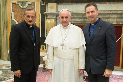 El papa Francisco y Ángel Fernández Artime. DL