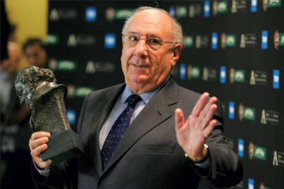Landa recibe en 2007 el Goya de Honor en reconocimiento a toda una vida dedicada al cine. Foto: JUAN MANUEL PRATS