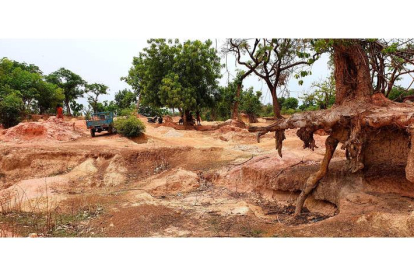 Imagen de las tierras arcillosas de Senegal en la que se asientan las minas de oro. MANUEL FÉLIX