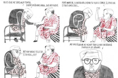 Página de 'Estamos todas bien', de Ana Penyas, obra ganadora del premio Fnac-Salamandra Graphic.