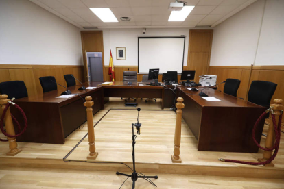 Sala de vistas de los juzgados de León. RAMIRO