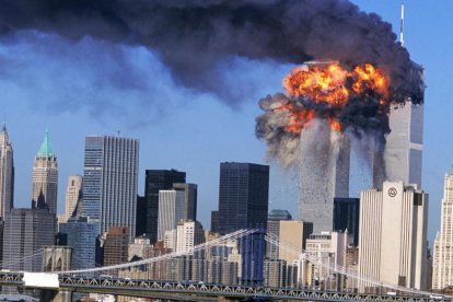 Explosión en las Torres Gemelas de Nueva York el 11-S