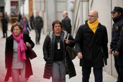 Forcadell, Bassa y Romeva.