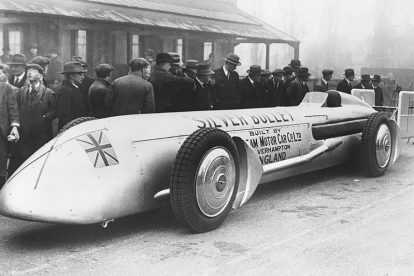 Sunbeam Silver Bullet, orgullo de la ingeniería del motor británica, no logró batir el récord de velocidad en 1930. DL