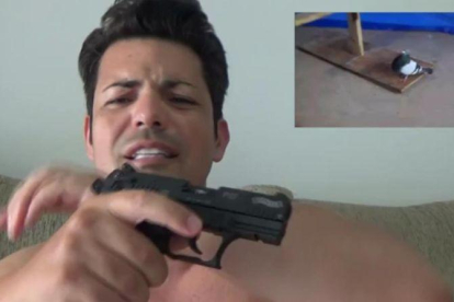 José Miguel Camargo, en una captura de un vídeo en el cual anima a matar homosexuales.