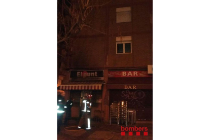 El bar donde se ha producido en incendio.