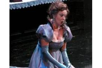 Raina Kabaivanska, durante su última interpretación de «Tosca» en el Teatro Real de Madrid