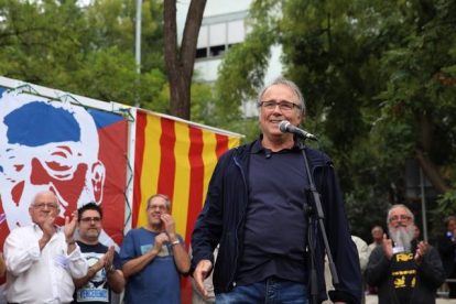 Serrat, en un acto de homenaje al presidente chileno Salvador Allende en Barcelona, el pasado 11 de septiembre.