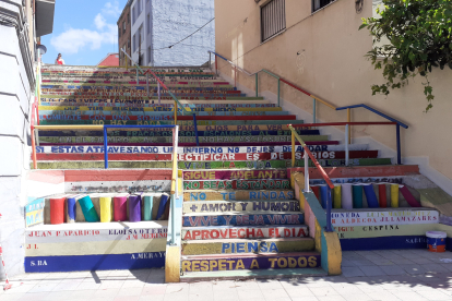 La 'escalera de colores' de Álvaro López Núñez. AUNTAMIENTO DE LEÓN