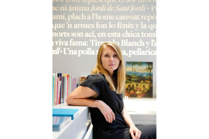 La escritora Tatiana Tibuleac en su reciente visita a España