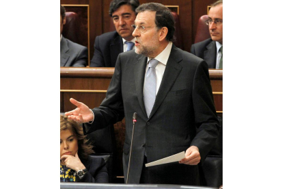 Rajoy, en la sesión de control al Ejecutivo en el Congreso.