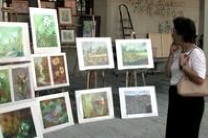 La Feria de la Pintura presentará en La Encina la obra de los asociados a Pintores del Bierzo