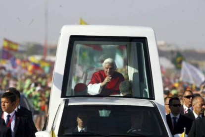 El Papa Benedicto XVI visitó Madrid para participar en la Jornada Mundial de la Juventud católica. Foto: AGUSTIN CATALAN