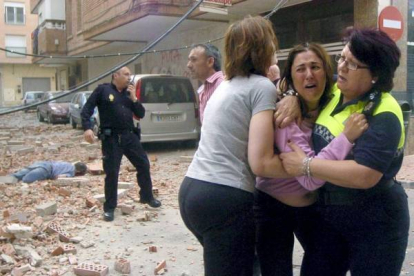 Un doble terremoto sacudió la ciudad murciana registrando el peor seísmo en España desde 1956. Foto: ISRAEL SANCHEZ/EFE