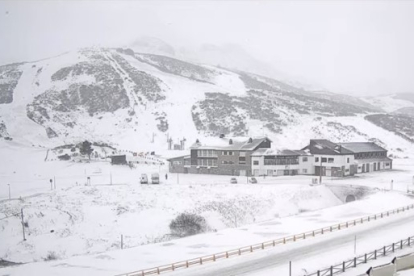 Imagen de la webcam de la estación de esquí de San Isidro. SAN ISIDRO.NET