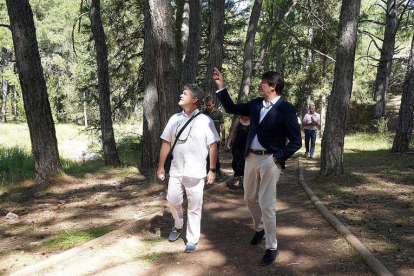 El consejero de Medio Ambiente, Juan Carlos Suárez-Quiñones, anunció la medida en Soria. DL