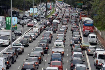 Tráfico en Sao Paulo