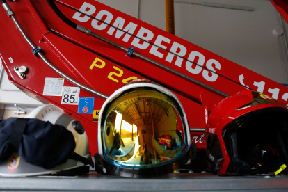 Imagen de archivo del equipo de los bomberos. FERNANDO OTERO