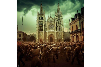La Catedral, rodeada de zombies.