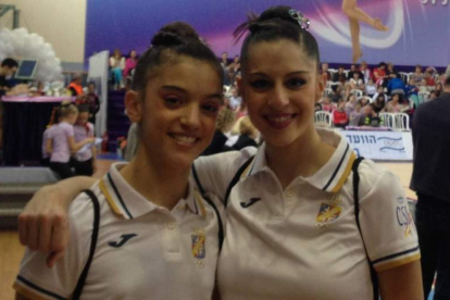 Las leonesas Sara Llana y Carolina Rodríguez tras su participación en el Grand Prix de Holon.