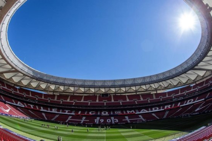 El Wanda Metropolitano sería una de las sedes que la Superliga Argentina quiere para la final de la Recopa