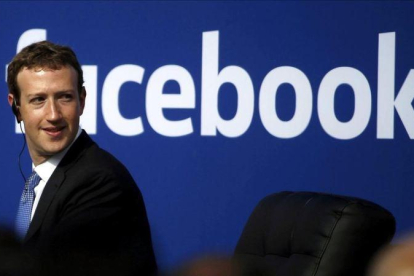Mark Zuckerberg, CEO de Facebook, en una conferencia el 2015.