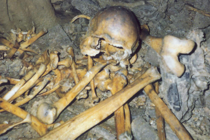 Imagen de uno de los hombres de Arintero hallados en el año 2006 en la cueva de La Braña.
