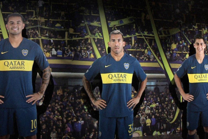 Efigies de los jugadores de Boca Juniors