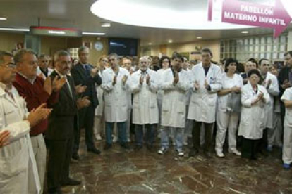 Imagen del personal médico del Hospital Virgen de la Arrixaca de Murcia,