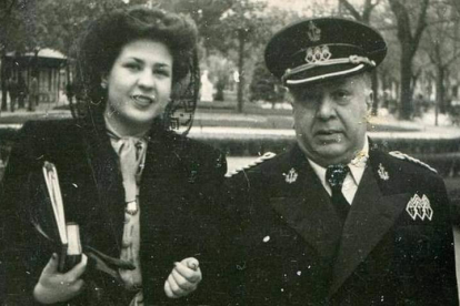 Francisco Machado y su hija Leonor.
