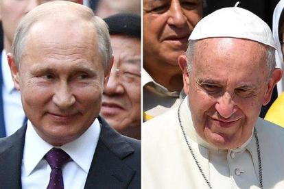 Putin y el papa Francisco.