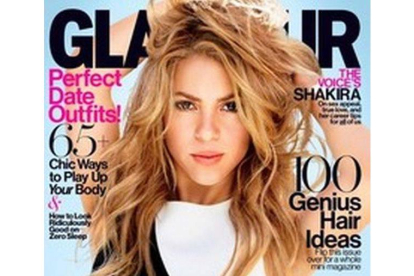 Shakira es portada de la revista 'Glamour' de febrero.