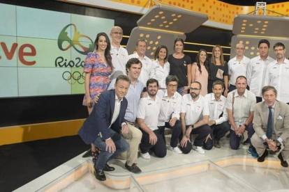 Equipo de periodistas de TVE que cubrió los Juegos Olímpicos de Río para la televisión estatal.
