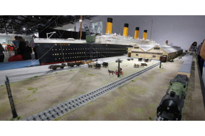 Detalle de la exposición dedicada al ‘Titanic’ y que tuvo lugar en 2015 en el Palacín. RAMIRO