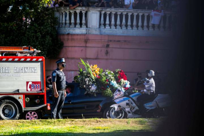 El cortejo fúnebre de Diego Armando Maradona. DEMIAN ALDAY ESTÉVEZ