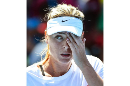 Sharapova reconoció el pasado lunes que había dado positivo en el Abierto de Australia. FILIP SINGER