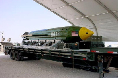 La GBU-43/B, conocida como "la madre de todas las bombas", que ha lanzado por primera vez el Ejército de Estados Unidos y cuyo blanco ha sido una zona controlada por el Estado Islámico.