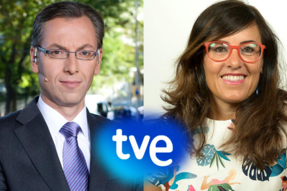 Luis Lianes y Mónica Agudo, nuevos nombramientos del equipo directivo de los Servicios Informativos de TVE. /