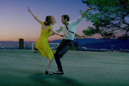 Emma Stone y Ryan Gosling, en 'La La Land'.
