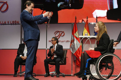 Premio de Castilla y León en la categoría de Deportes, la nadadora paraolímpica Marta Fernández. J. CASARES