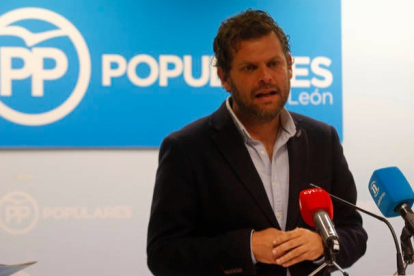 Javier Santiago Vélez, presidente del PP leonés. DL