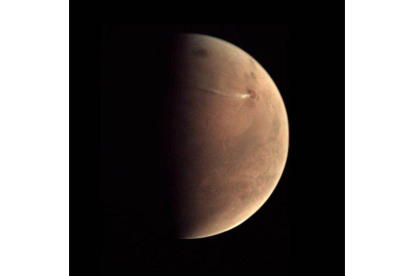 Fotografía de Marte tomada por el orbitador Mars Express de la ESA.