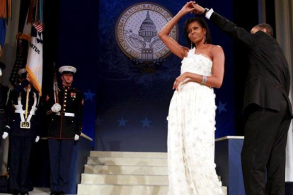 El baile inaugural de los Obama, celebrado en el Centro de Convenciones de Washington con motivo de su investidura, el 20 de enero del 2009.