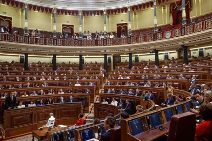 Una de las sesiones de control al Gobierno en el Congreso de los Diputados.