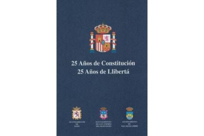 Portada de la versión leonesa de la Constitución Española